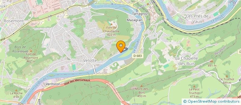 localisation de l'entreprise ASS GROUPE D'ETUDE DE FORMATION ET DE RECHERCHE INTERNATIONALES à BESANCON