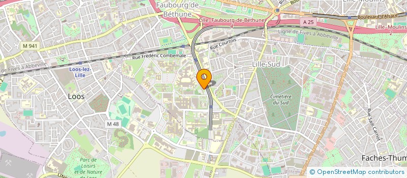 localisation de l'entreprise ASS GROUPE D ETUDE MONTAGNE OTOLOGIE à LILLE