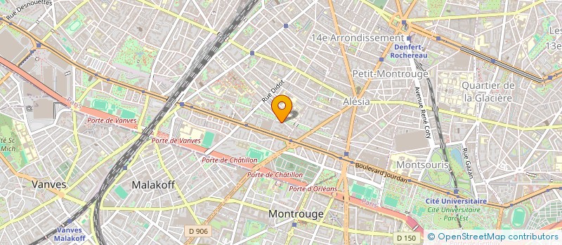 localisation de l'entreprise ASS GROUPE D'ETUDES ONTOGENIQUES à PARIS 14