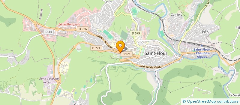 localisation de l'entreprise ASS GROUPE D'INITIATION A LA DANSE à SAINT-FLOUR