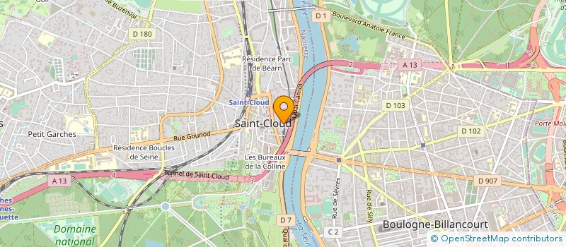 localisation de l'entreprise ASS GROUPE DES DROITES EUROPEENNES à SAINT-CLOUD