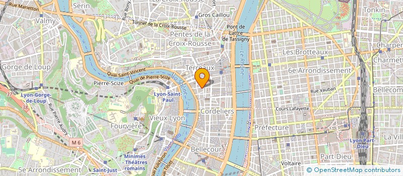 localisation de l'entreprise ASS GROUPE ETUDE FORMATION MILIT HOSPITA à LYON