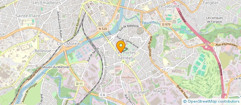 localisation de l'entreprise ASS GROUPE & LA RENCONTRE AVEC LES FEMME à LIMOGES
