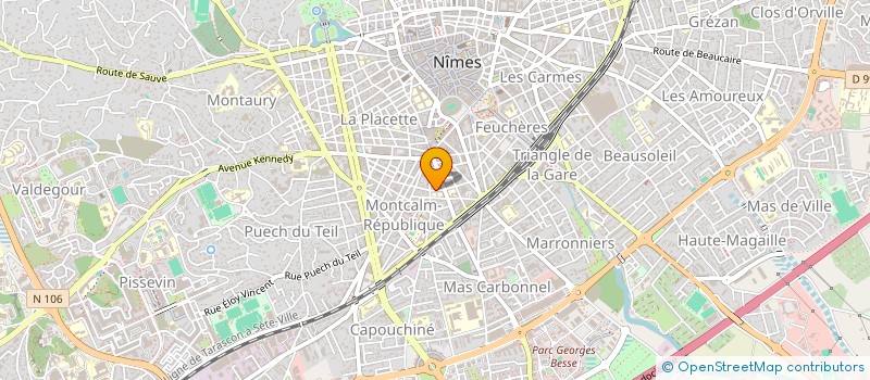 localisation de l'entreprise ASS GROUPE SCOLAIRE CHARLES MARTEL  NIMES
