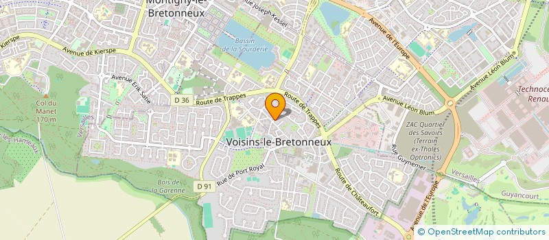 localisation de l'entreprise ASS GROUPE TKD 78 à VOISINS-LE-BRETONNEUX