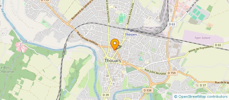 localisation de l'entreprise ASS GROUPEMENT BIOLOGIQUE DU THOUARSAIS à THOUARS