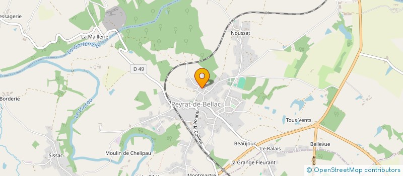 localisation de l'entreprise ASS GROUPEMENT D'EMPLOYEUR DU MAZEIX  SAINT-OUEN-SUR-GARTEMPE