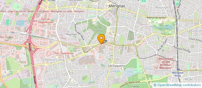 localisation de l'entreprise ASS GROUPEMENT D EMPLOYEURS SOINS ET AIDE EN GIRONDE  MERIGNAC