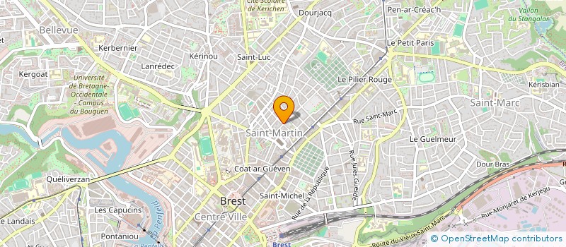 localisation de l'entreprise ASS GROUPEMENT DES OBJECTEURS DE CONSCI à BREST