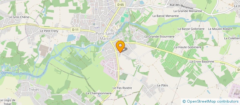 localisation de l'entreprise ASS GROUPEMENT EMPLOYEURS COR BA FI  PONT-SAINT-MARTIN