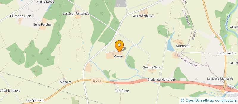localisation de l'entreprise ASS GROUPEMENT EMPLOYEURS LES JONQUILLES à CHAUMES-EN-RETZ