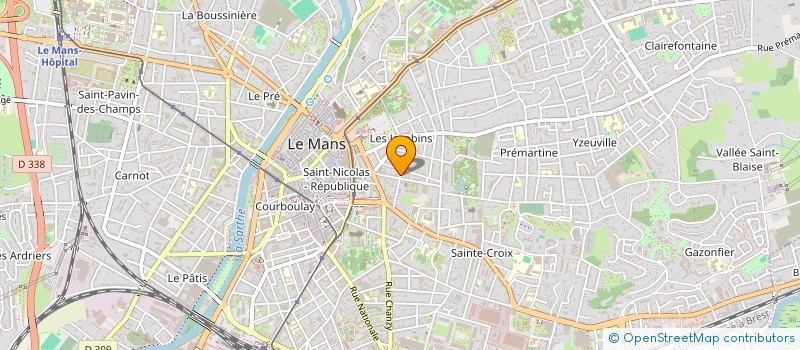 localisation de l'entreprise ASS GROUPEMENT EUROPEEN DE PERINEOLOGIE  LE MANS
