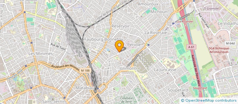 localisation de l'entreprise ASS GROUPEMENT INTERVENTION THEATRALE  TOULOUSE