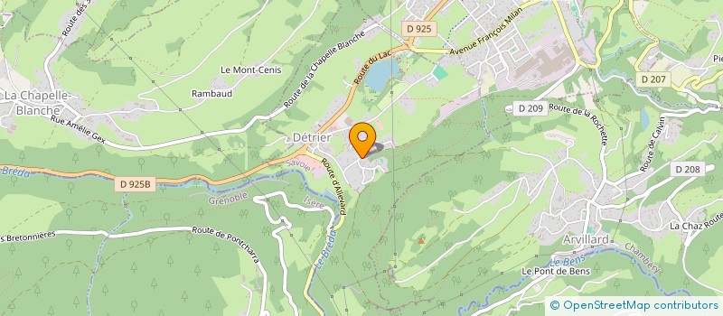 localisation de l'entreprise ASS. GROUPEMENT PASTORAL DU  VERNEIL  VALGELON-LA ROCHETTE