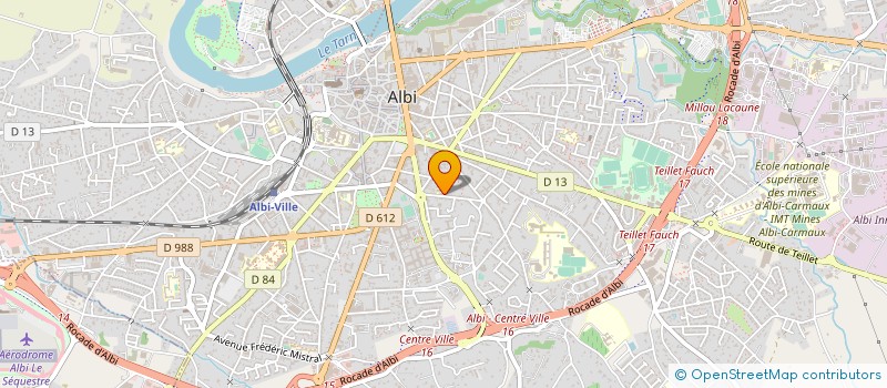 localisation de l'entreprise ASS  GROUPEMENT PROFESSIONNEL ROUTIER  ALBI