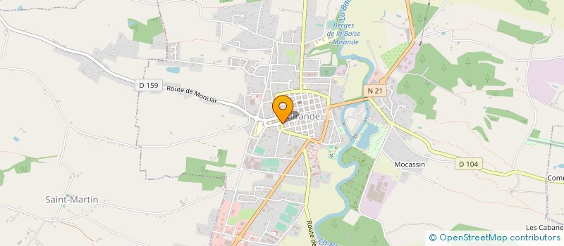 localisation de l'entreprise ASS GRPE PRODUCTIVITE AGRICOLE ST FELIX  MIRANDE