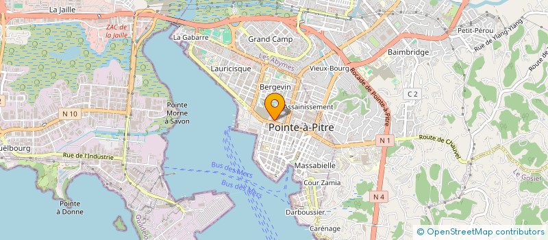 localisation de l'entreprise ASS GUADEL ASSISTANCE MULTI SERVICE à POINTE A PITRE