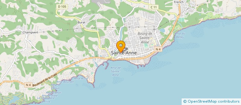 localisation de l'entreprise ASS GUADELOUPE 3A GUADELOUPE ALZHEIMER ACCUEIL ACTION à SAINTE-ANNE