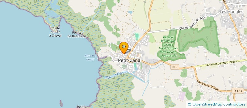 localisation de l'entreprise ASS. GUADELOUPE SECOURS à PETIT-CANAL