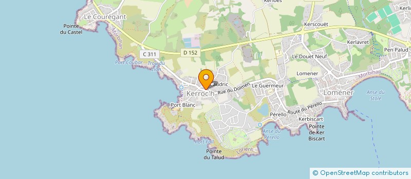 localisation de l'entreprise ASS GUEGAN-LE MAGUET-BIHOUIS  PLOEMEUR