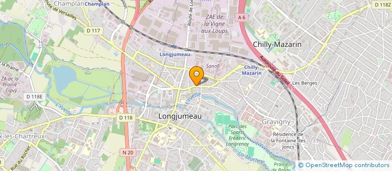 localisation de l'entreprise ASS GUERIR UN ENFANT à LONGJUMEAU
