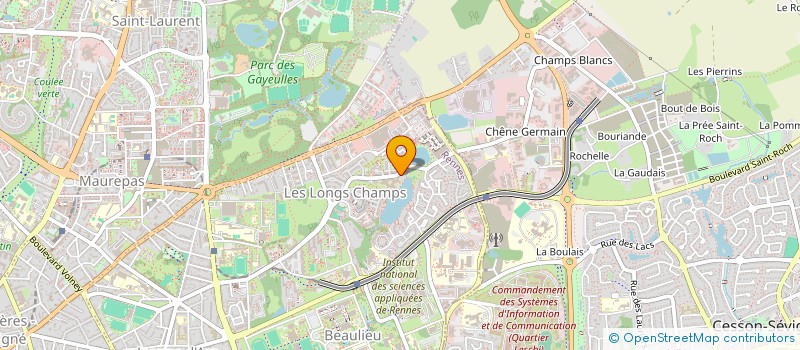 localisation de l'entreprise ASS GUIDE EMPLOI FORMATION  RENNES