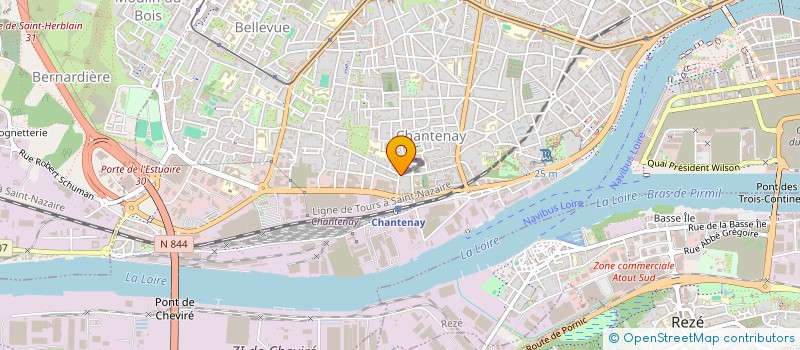 localisation de l'entreprise ASS GUINDAILLE PRODUCTION à NANTES