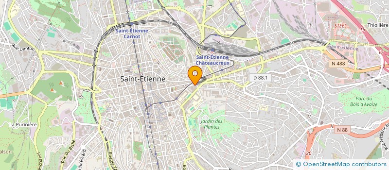 localisation de l'entreprise ASS GUINEENNE DES ETUDIANTS DE SAINT ETIENNE  SAINT-ETIENNE