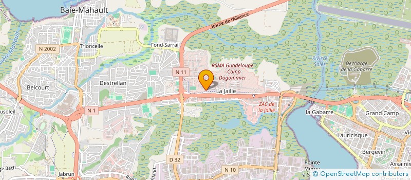 localisation de l'entreprise ASS GWAD ART  BAIE-MAHAULT