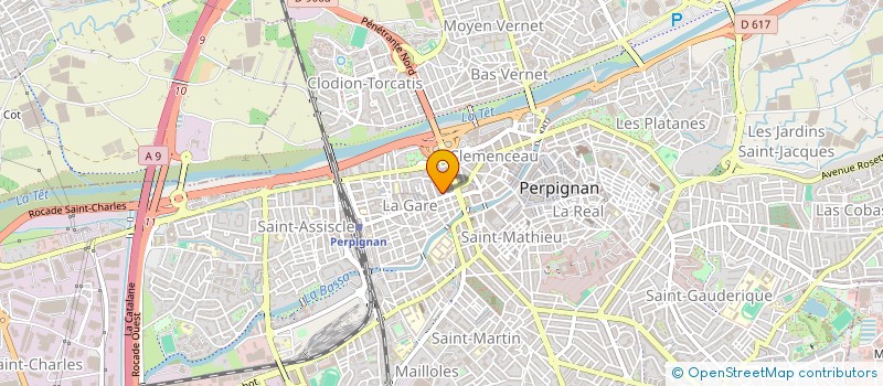 localisation de l'entreprise ASS GYM CLUB GALAXIE  PERPIGNAN