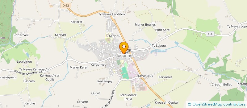 localisation de l'entreprise ASS GYM ET LOISIRS  QUEMENEVEN