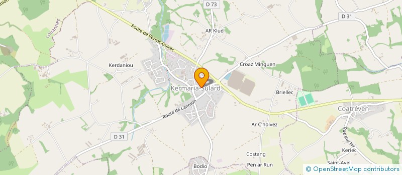 localisation de l'entreprise ASS GYM LOISIRS KERMARIA SULARD à KERMARIA-SULARD