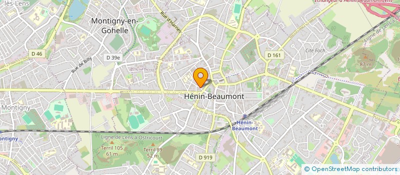 localisation de l'entreprise ASS GYM SENIOR à HENIN-BEAUMONT
