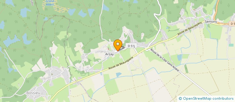 localisation de l'entreprise ASS GYM VOLONTAIRE BALBINS ORNACIEUX  ORNACIEUX-BALBINS