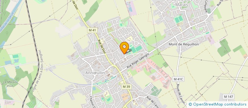 localisation de l'entreprise ASS GYMNAST ENTRETIEN ADULTE GONDECOURT  ANNULLIN