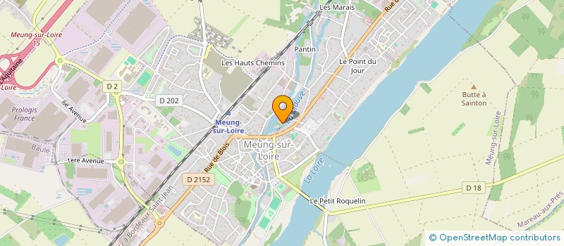 localisation de l'entreprise ASS GYMNAST VOLONTAIRE MEUNG S LOIRE à MEUNG-SUR-LOIRE