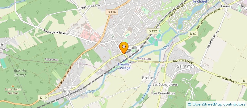 localisation de l'entreprise ASS GYMNASTIQUE BREUILLETOISE à BREUILLET