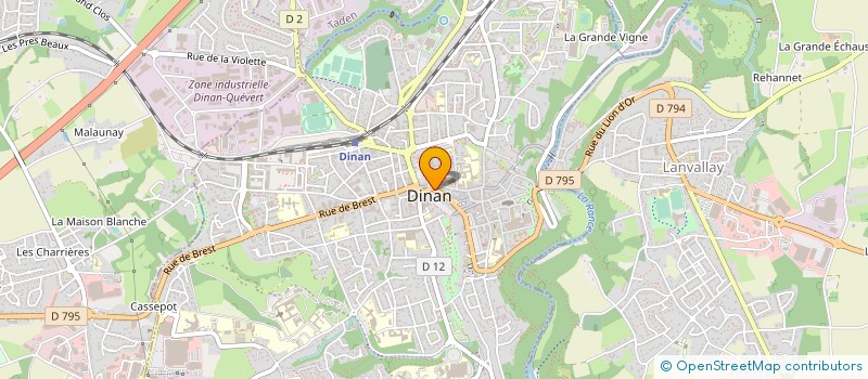 localisation de l'entreprise ASS GYMNASTIQUE DINANNAISE à DINAN