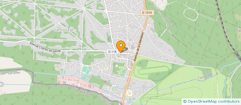 localisation de l'entreprise ASS GYMNASTIQUE ENFANT LAMORLAYE  LAMORLAYE