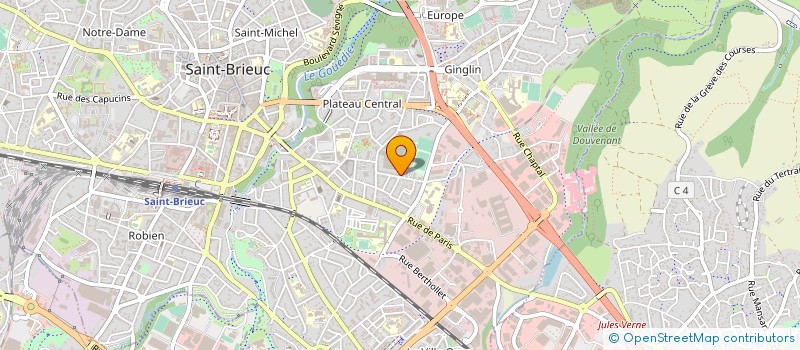 localisation de l'entreprise ASS GYMNASTIQUE LA BRETONNE à SAINT-BRIEUC