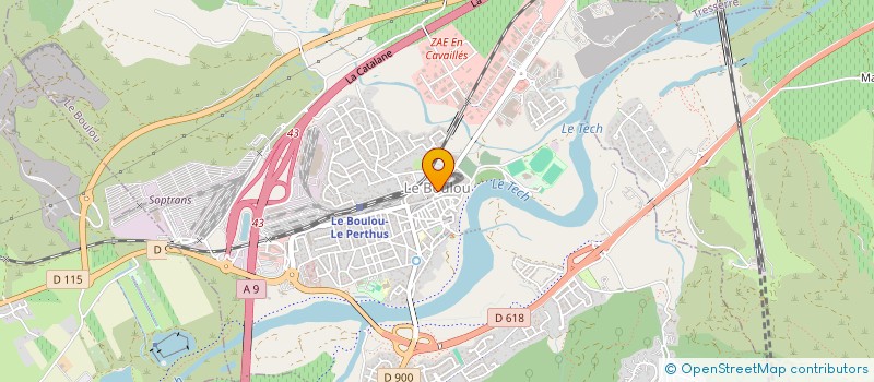 localisation de l'entreprise ASS GYMNASTIQUE RYTHM & SPORTIVE à LE BOULOU
