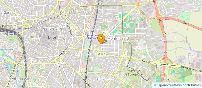 localisation de l'entreprise ASS GYMNASTIQUE VOLONTAIRE  DIJON