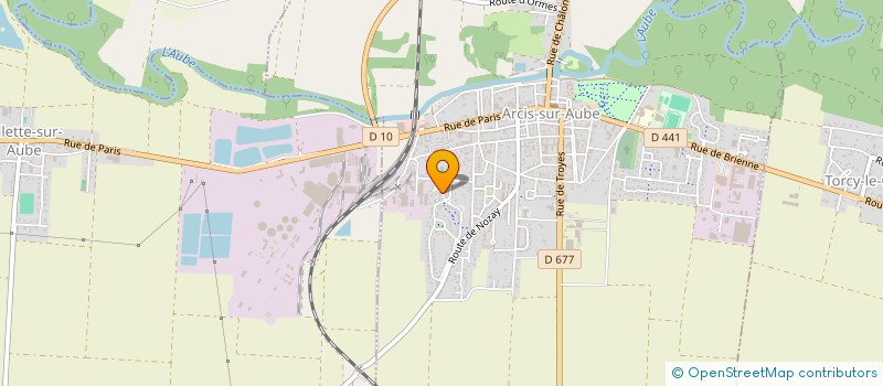 localisation de l'entreprise ASS GYMNASTIQUE VOLONTAIRE à ARCIS-SUR-AUBE