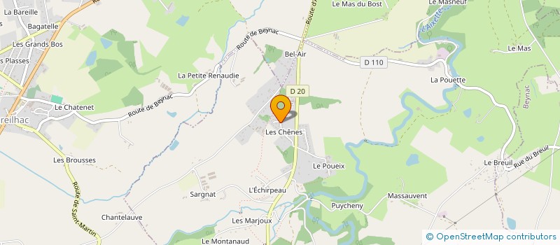 localisation de l'entreprise ASS GYMNASTIQUE VOLONTAIRE D'AIXE  SAINT-MARTIN-LE-VIEUX