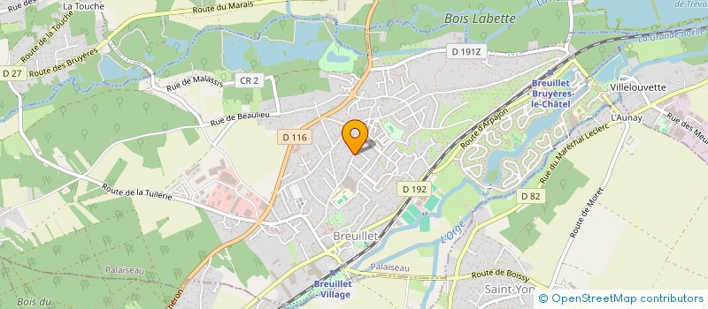 localisation de l'entreprise ASS GYMNASTIQUE VOLONTAIRE DE BREUILLET à BREUILLET