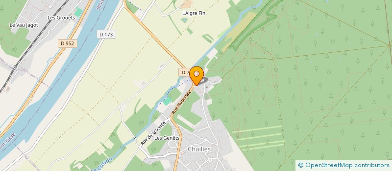 localisation de l'entreprise ASS GYMNASTIQUE VOLONTAIRE DE FOUGERES  LE CONTROIS-EN-SOLOGNE