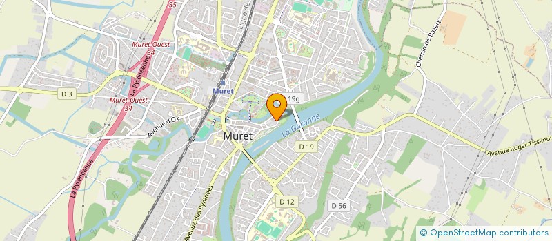 localisation de l'entreprise ASS GYMNASTIQUE VOLONTAIRE DE MURET à MURET