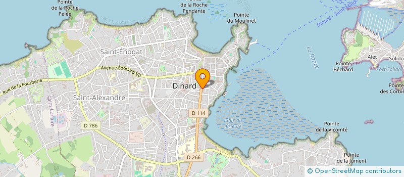 localisation de l'entreprise ASS GYMNASTIQUE VOLONTAIRE DINARD  DINARD