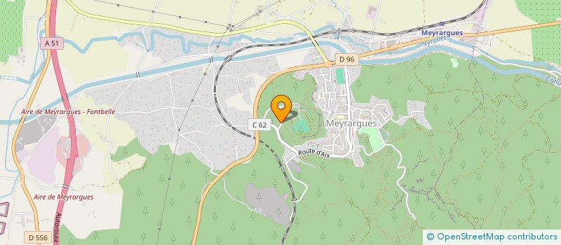 localisation de l'entreprise ASS GYMNASTIQUE VOLONTAIRE EN CADENCE à MEYRARGUES