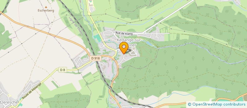 localisation de l'entreprise ASS GYMNASTIQUE VOLONTAIRE KEDANGEOISE  KEDANGE-SUR-CANNER